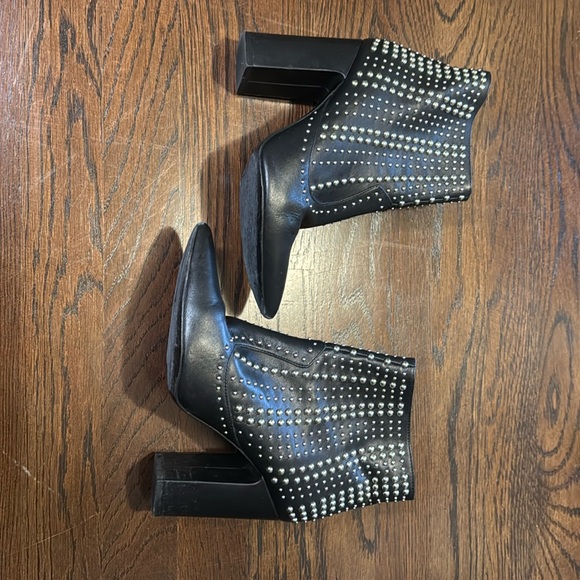 Iro Studded Boots Size 37 Black Leather - Picture 3 of 13